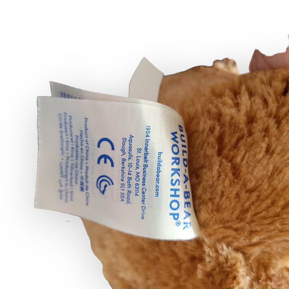 Build A Bear Workshop Chocolate Chunk Pup Soft Brown Plush Toy Animal - Picture 4 of 8